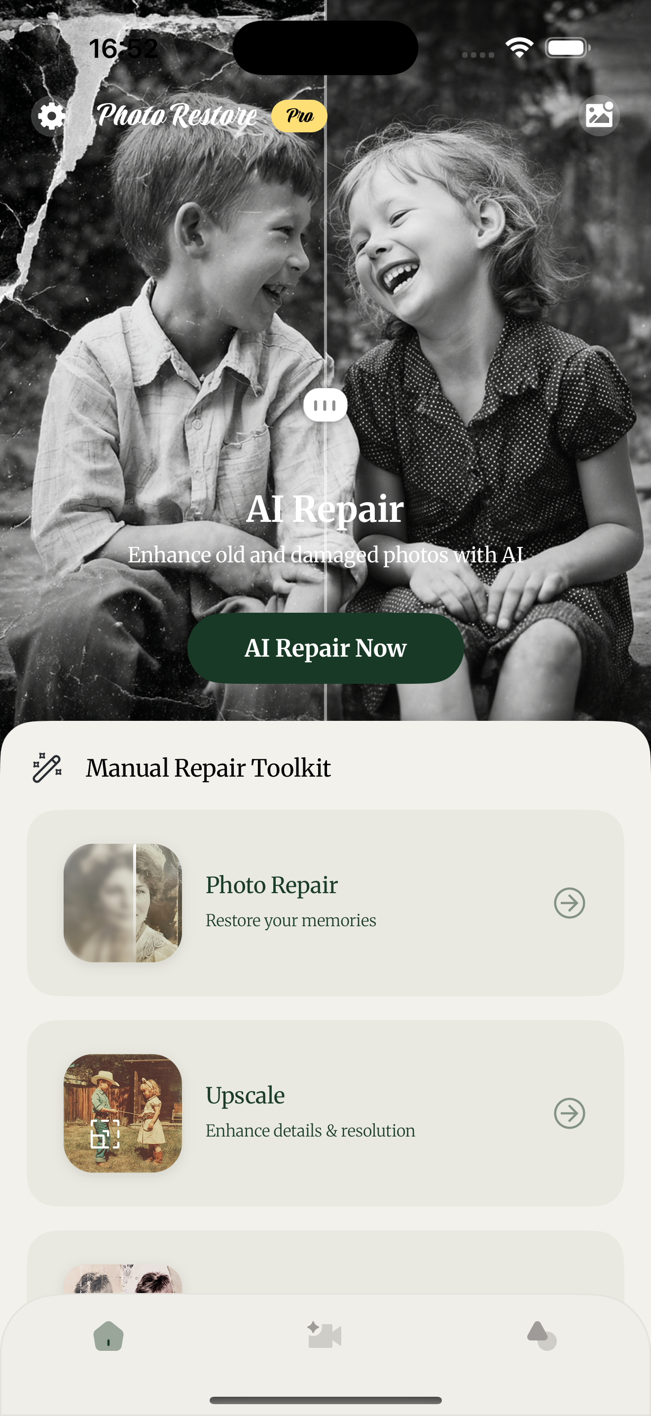 Photo Restore App Screenshot